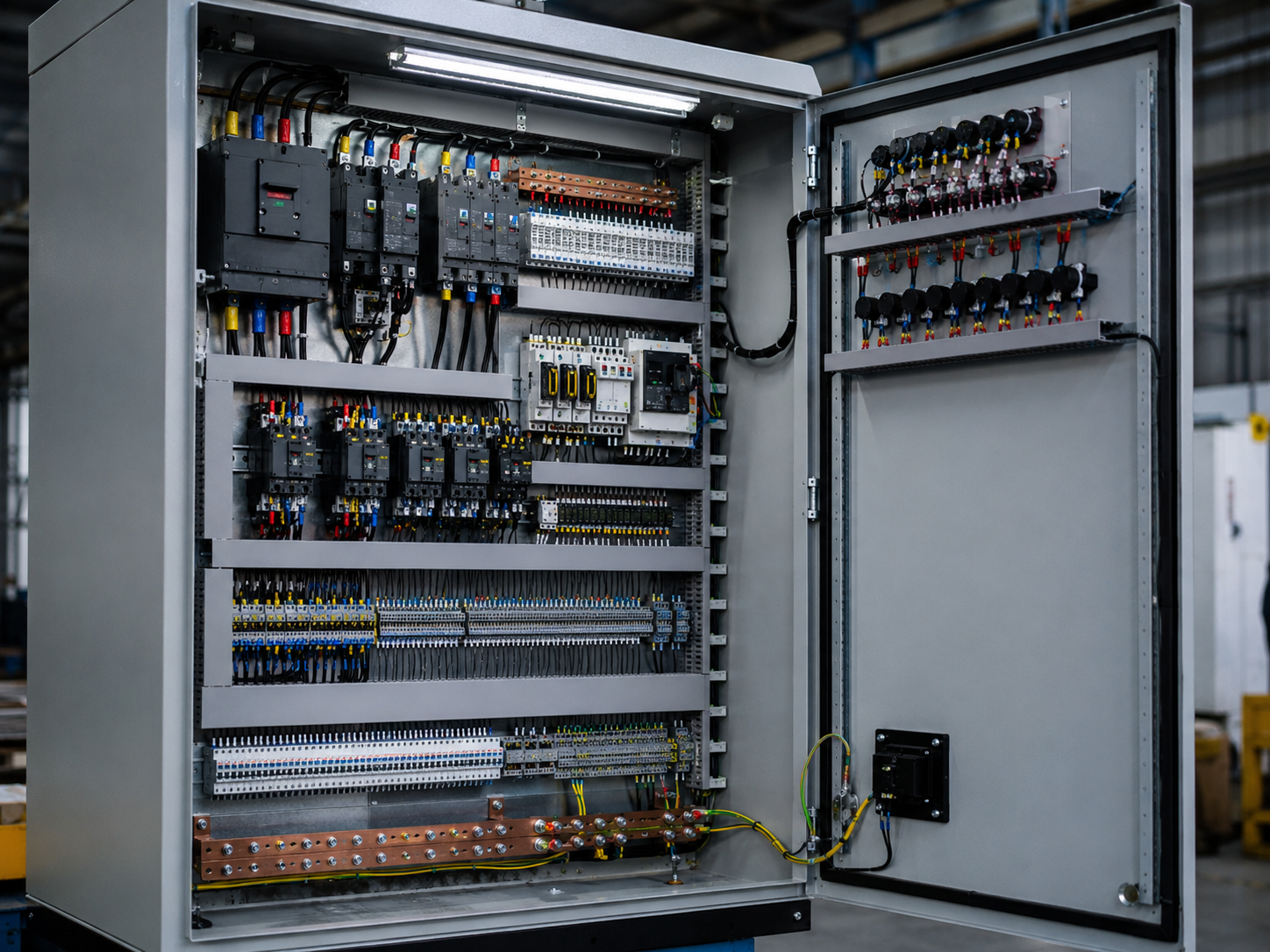 Elektrischer Schaltschrank nach dem Trockeneisstrahlen durch CRYOSTRAL