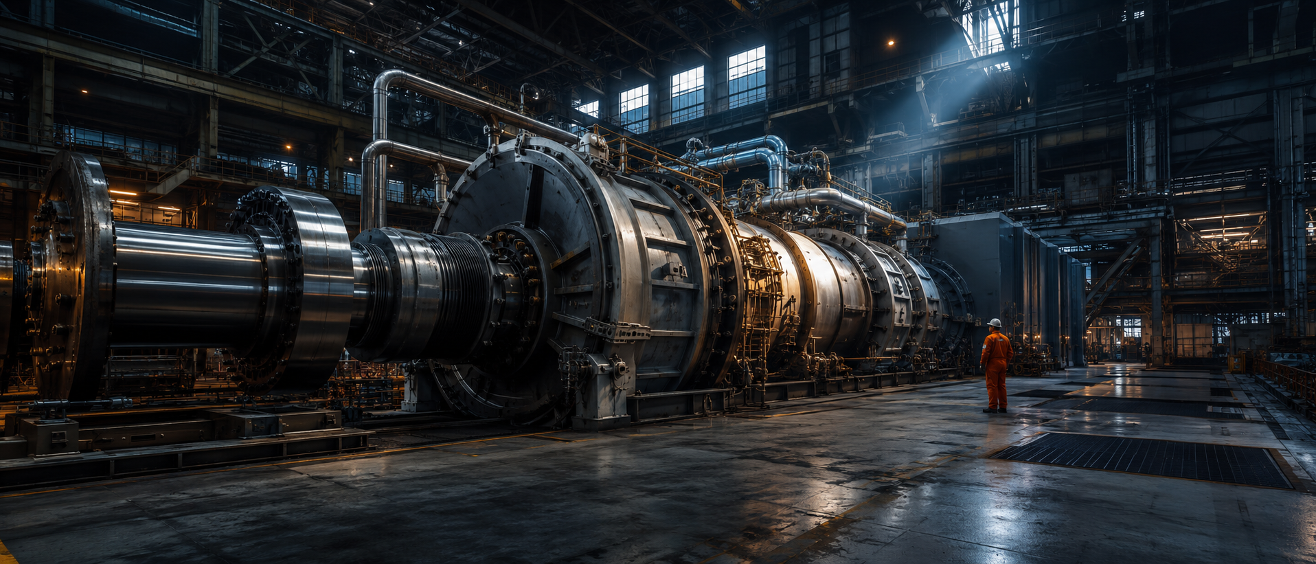 Kraftwerk Turbinengenerator Trockeneisreinigung CRYOSTRAL