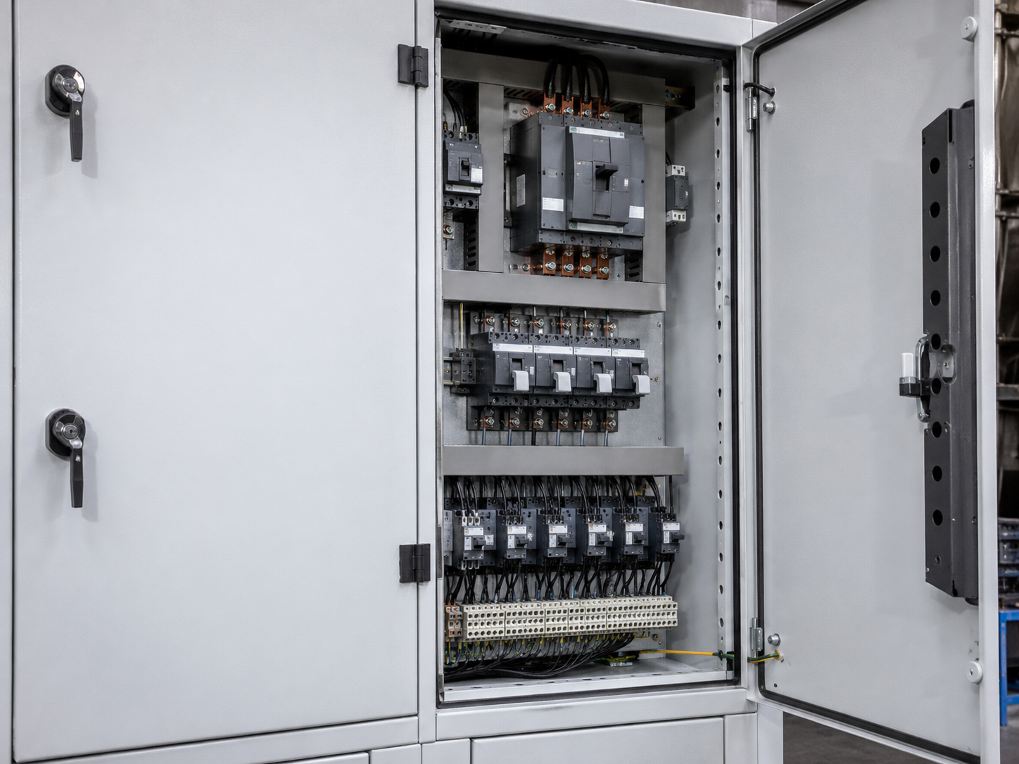 Schaltschrank nach dem Trockeneisstrahlen durch CRYOSTRAL