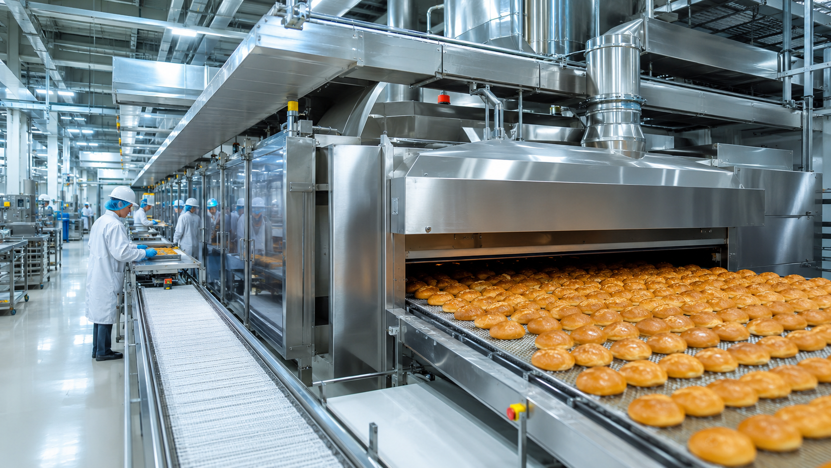 Food Industry bakery production line dry ice cleaning CRYOSTRAL