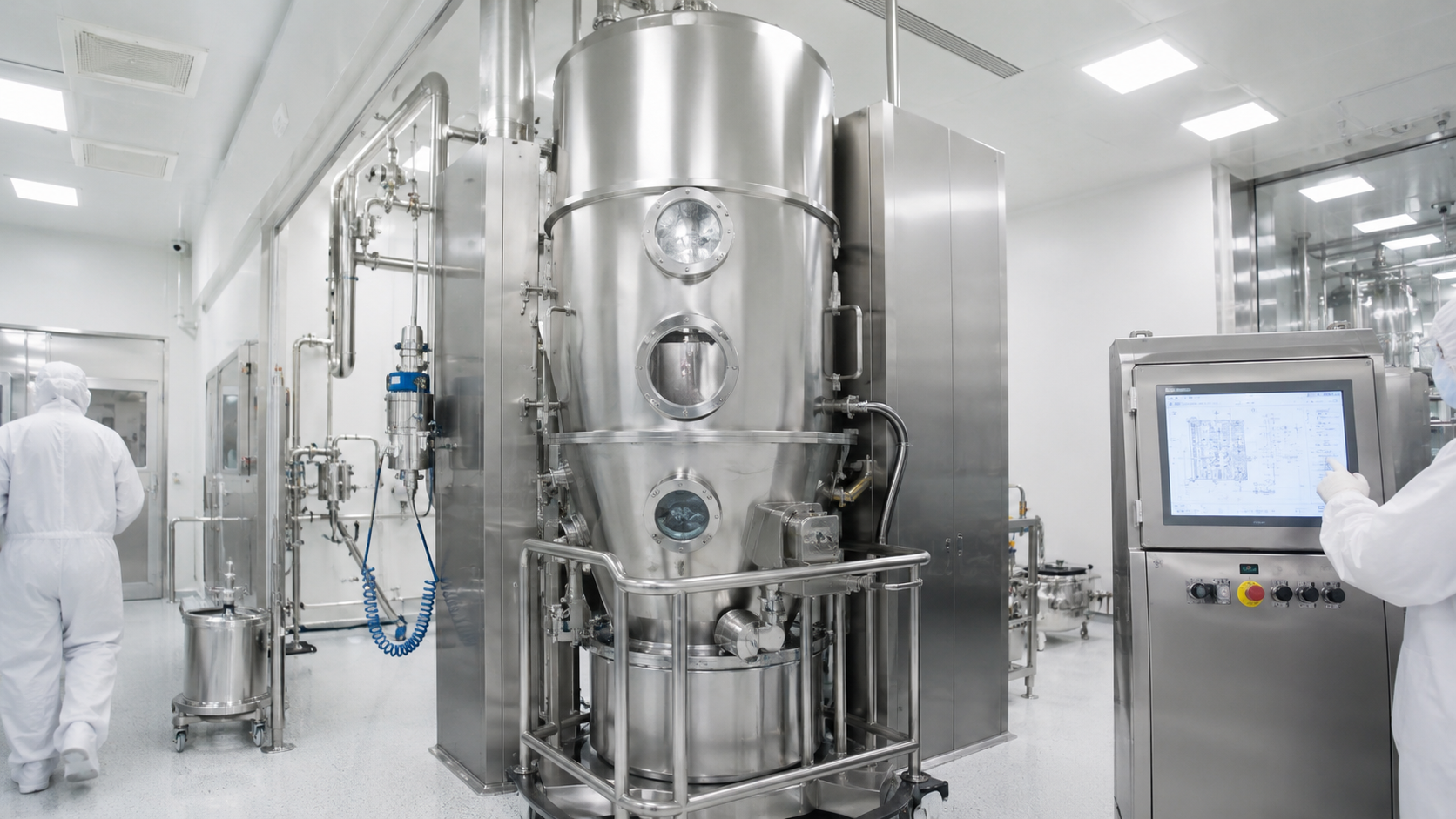 Pharmaceutical cleanroom dry ice cleaning by CRYOSTRAL