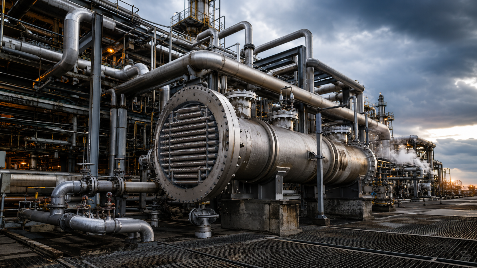 Petrochemie warmtewisselaars raffinaderij droogijsreiniging CRYOSTRAL
